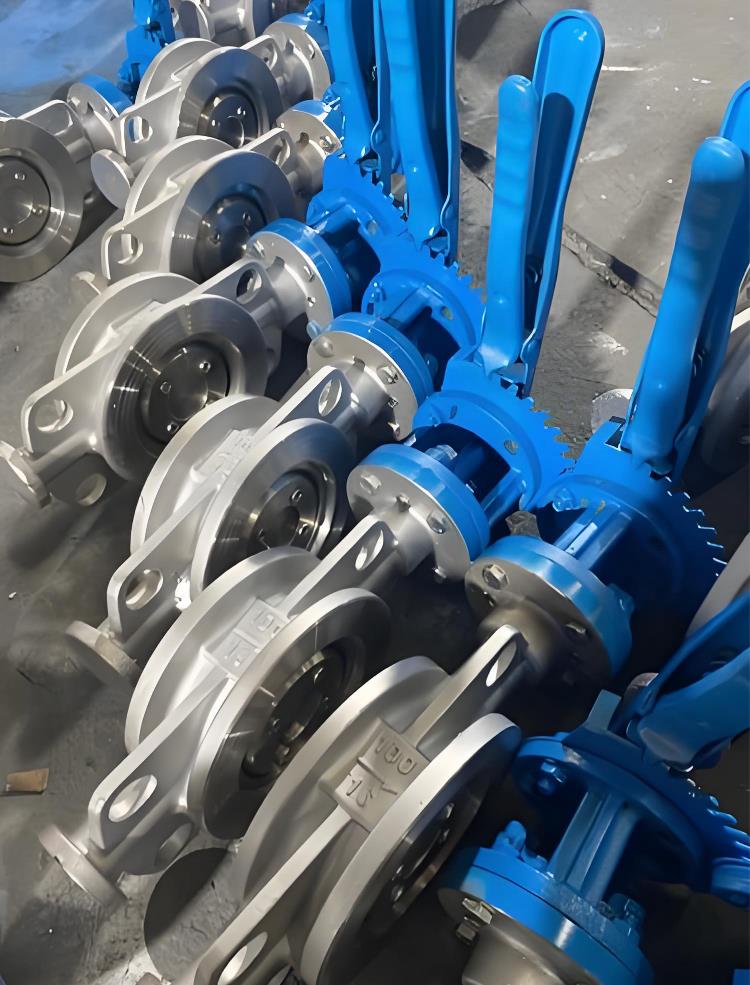 D73H手柄硬密封對夾蝶閥